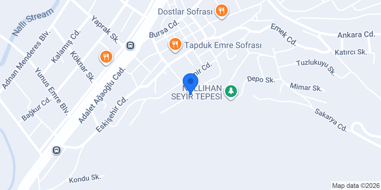 Nallıhan İstasyon Müdürlüğü konumu