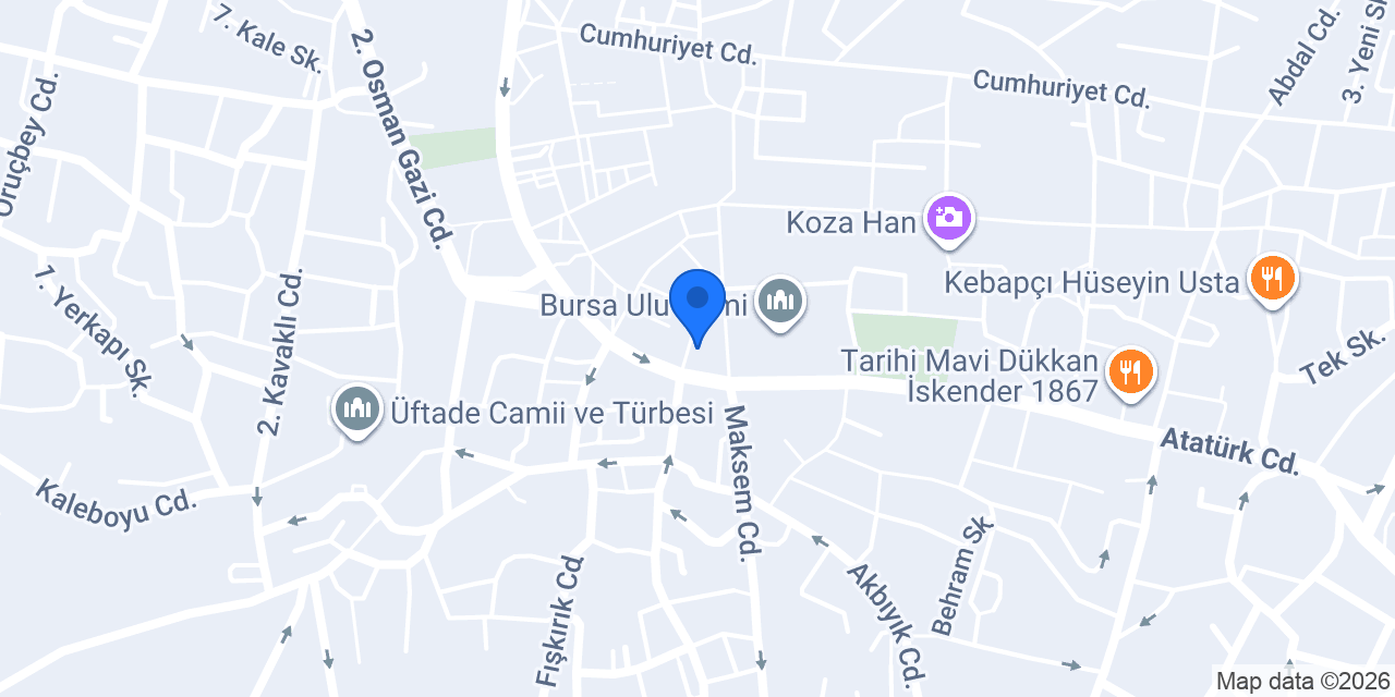 Yesevi Kebap konumu
