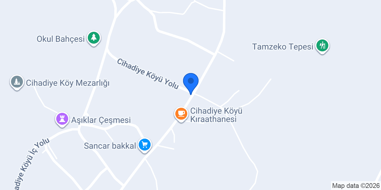 Cihadiye Köyü Muhtarlığı konumu