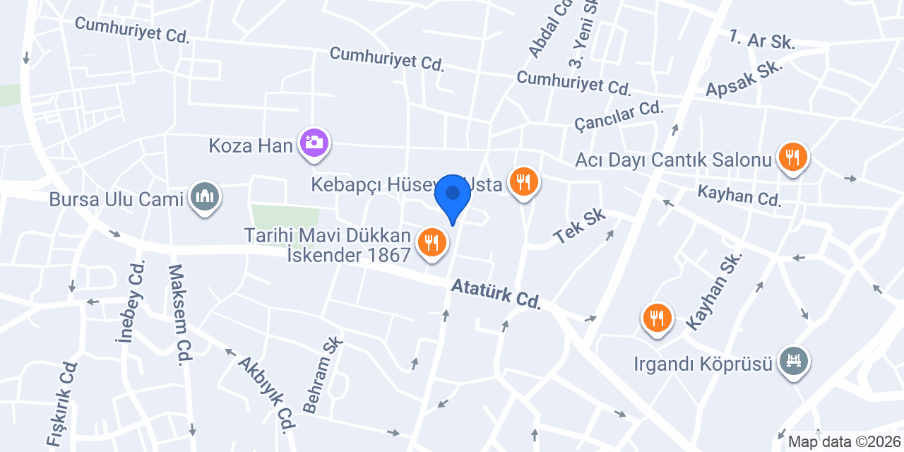 Bursa Şeker Terapi & Masaj Salonu konumu