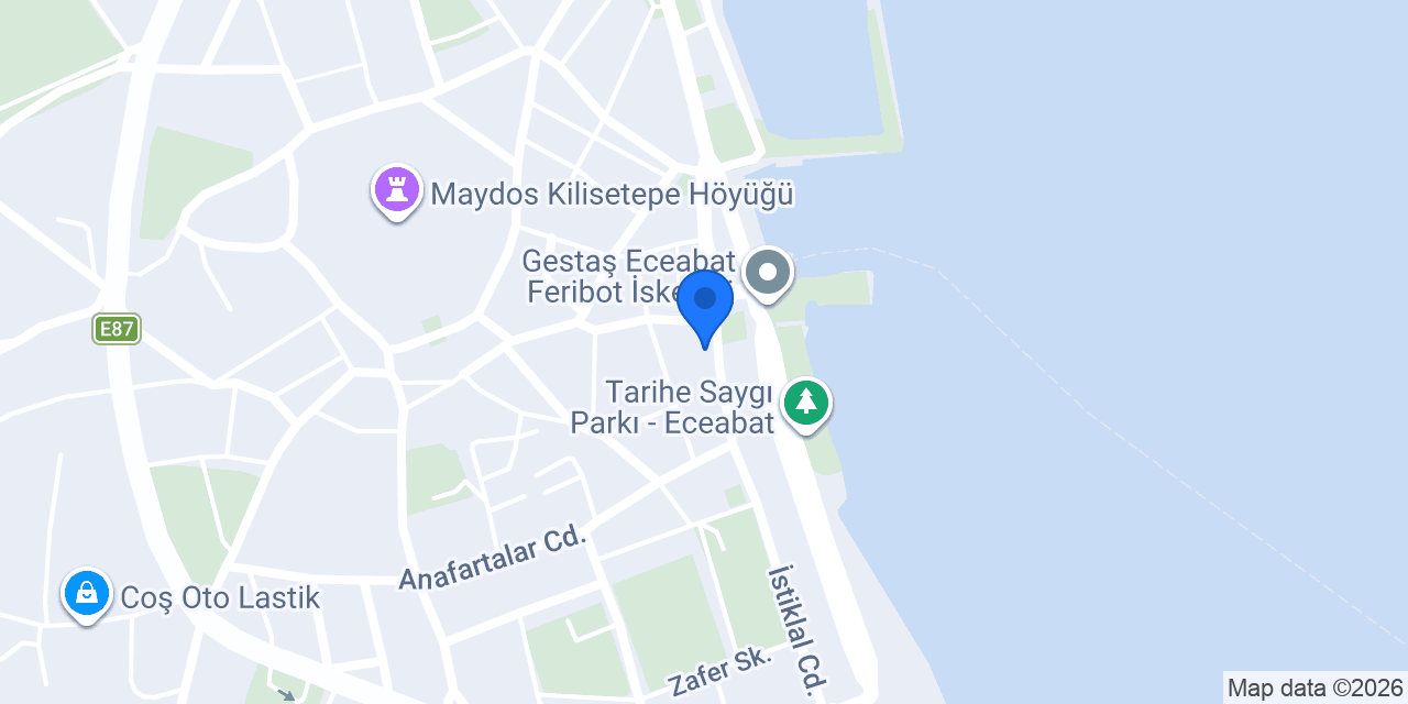 Eceabat Martı Sigorta konumu
