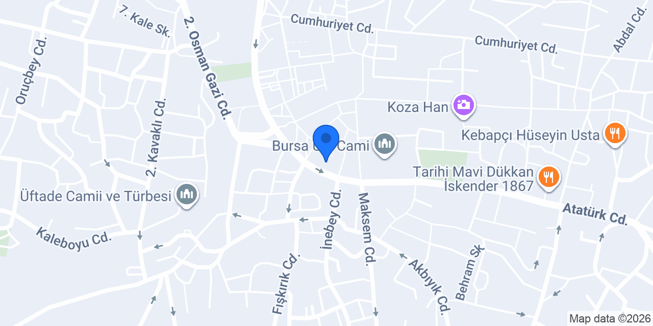 Ulus Pastanesi konumu