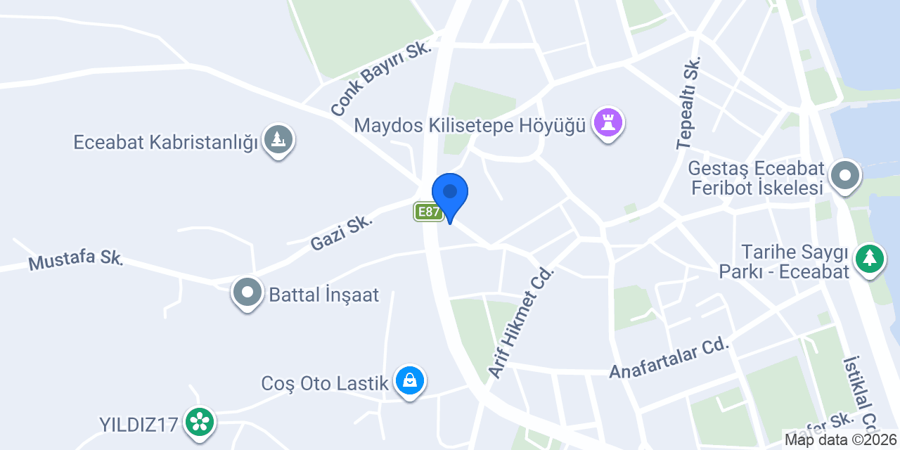 Özbilen Ticaret konumu