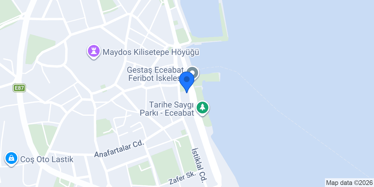 Ece Hotel Eceabat konumu