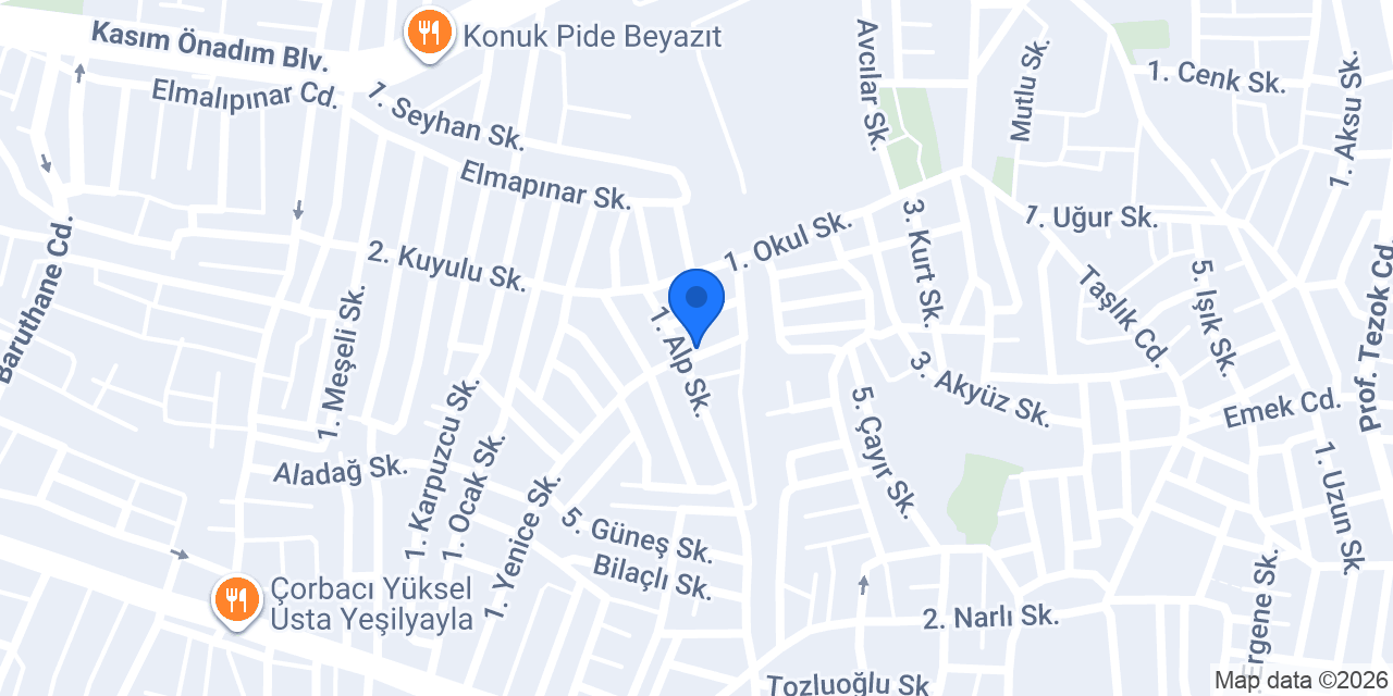 Asil Yapı Market konumu