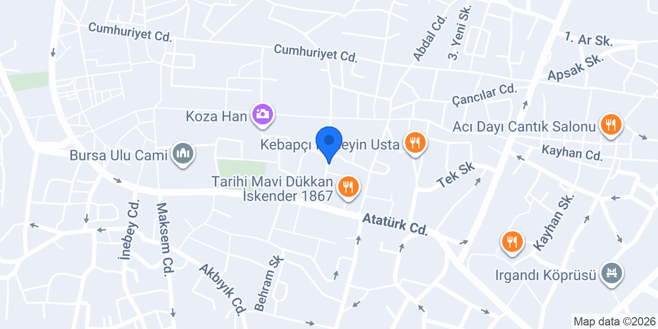 Yapı Kredi - Bursa Şubesi konumu