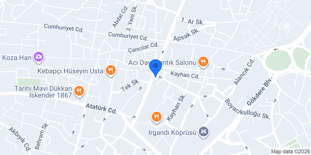 Kayhan Taksi konumu