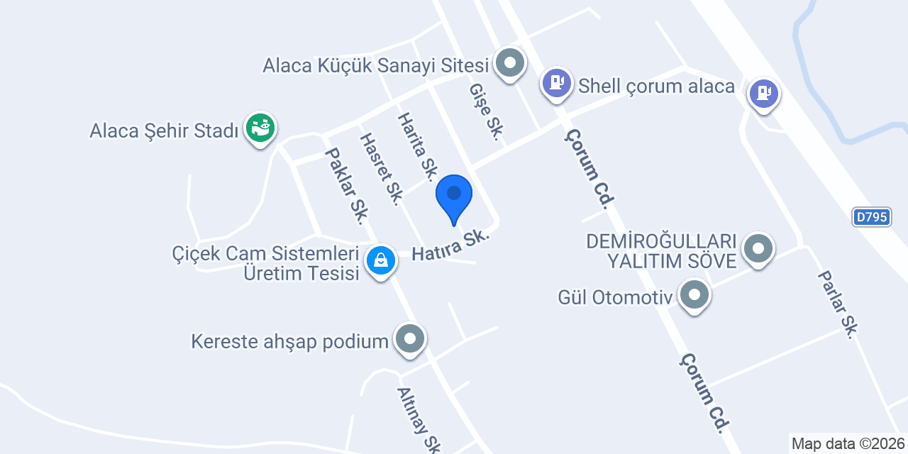 Alaca Kayalar Restaurant konumu