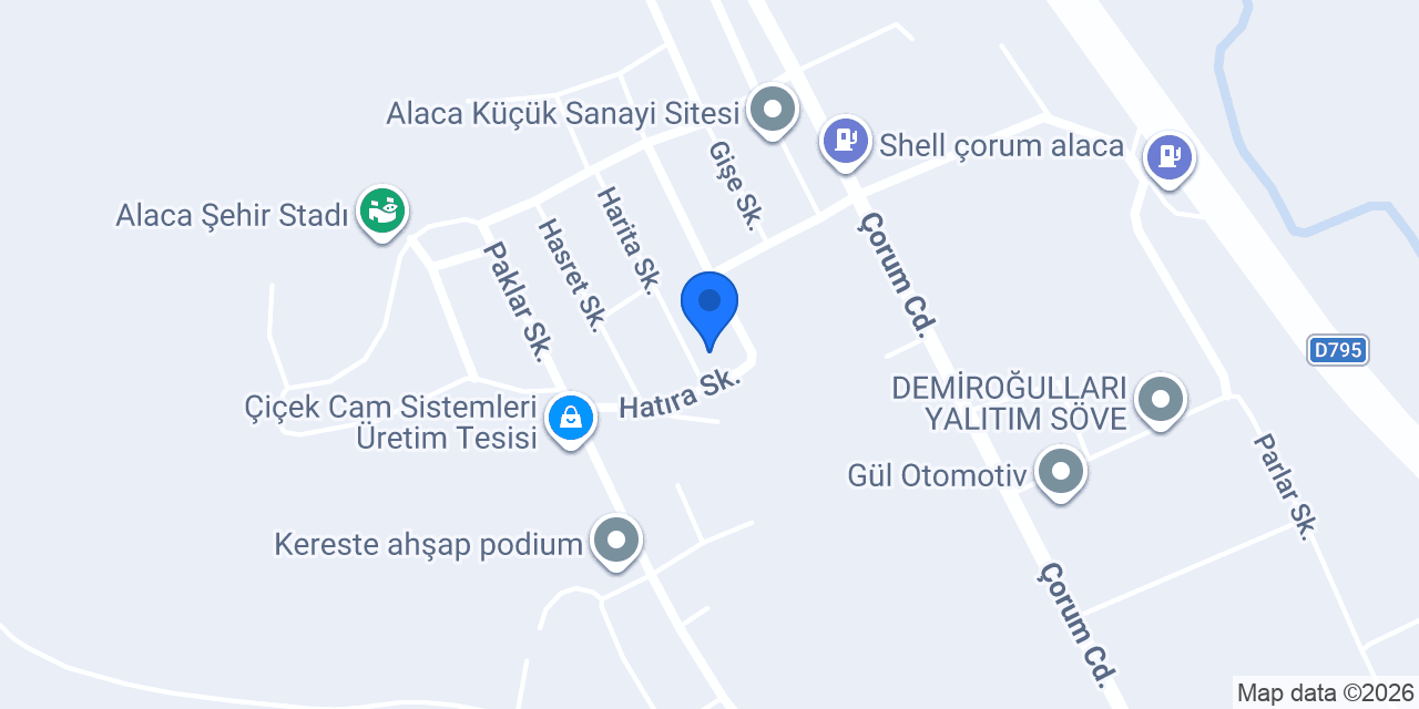 AHMET OTOMOTİV ALACA konumu