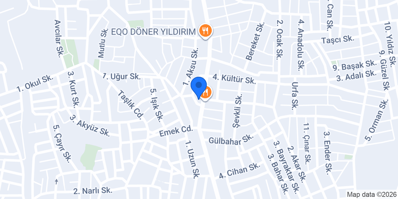 Ulutaş Süpermarket konumu