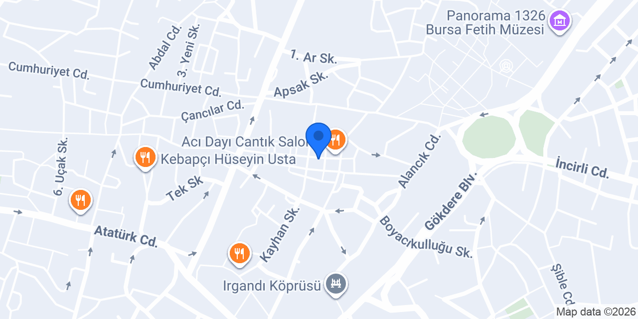 Bursa İkinci El Eşya konumu