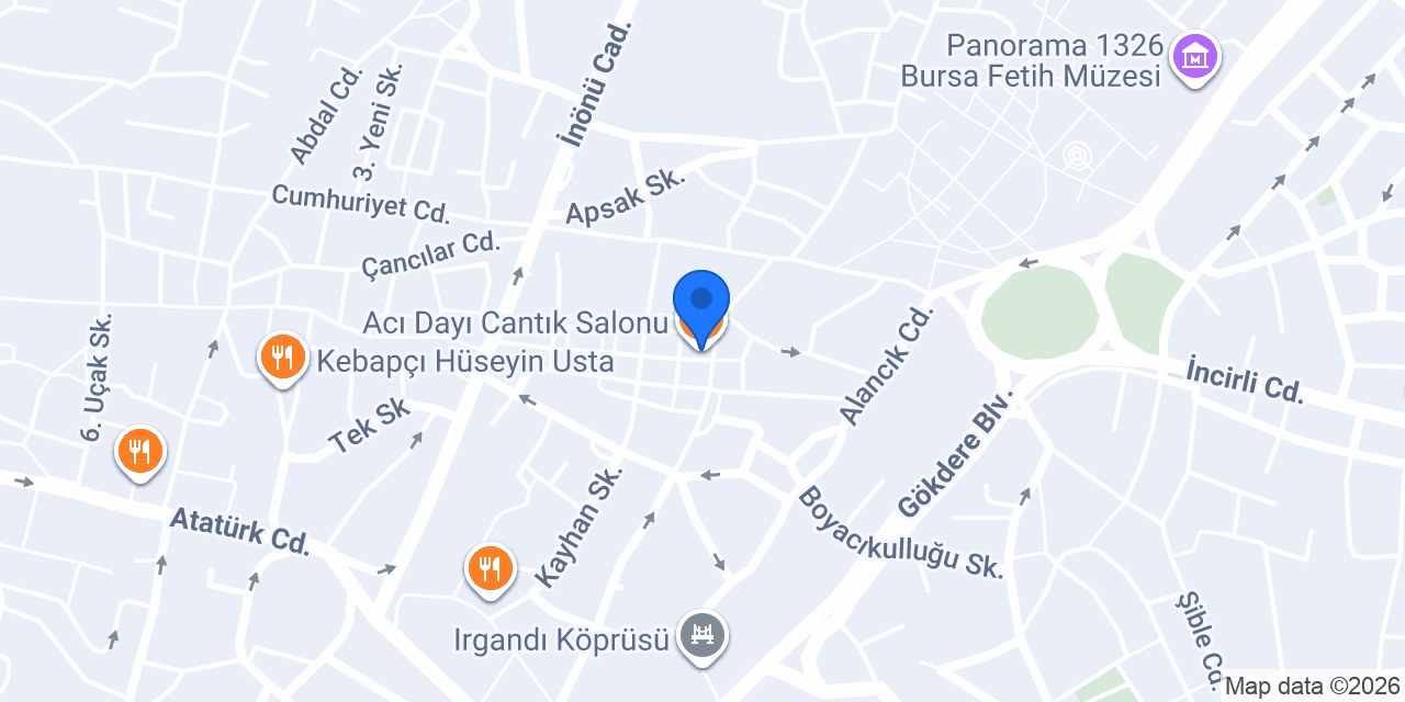Acı Dayı Cantık Salonu konumu