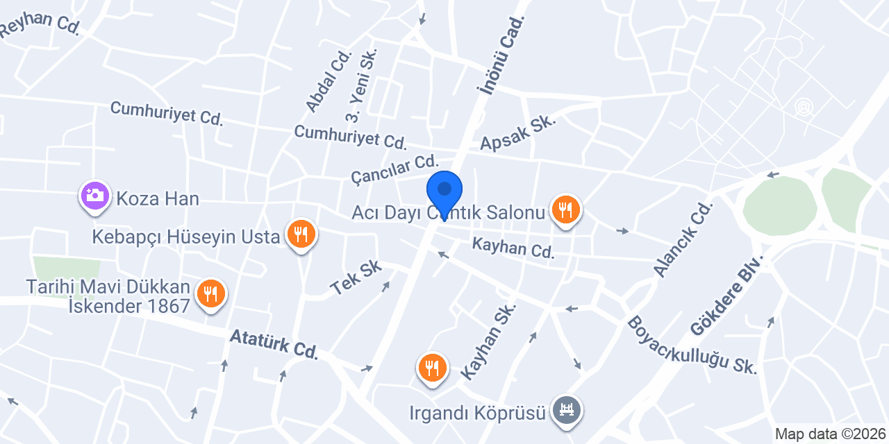 Tarihi Yaşayanlar Börekçisi konumu