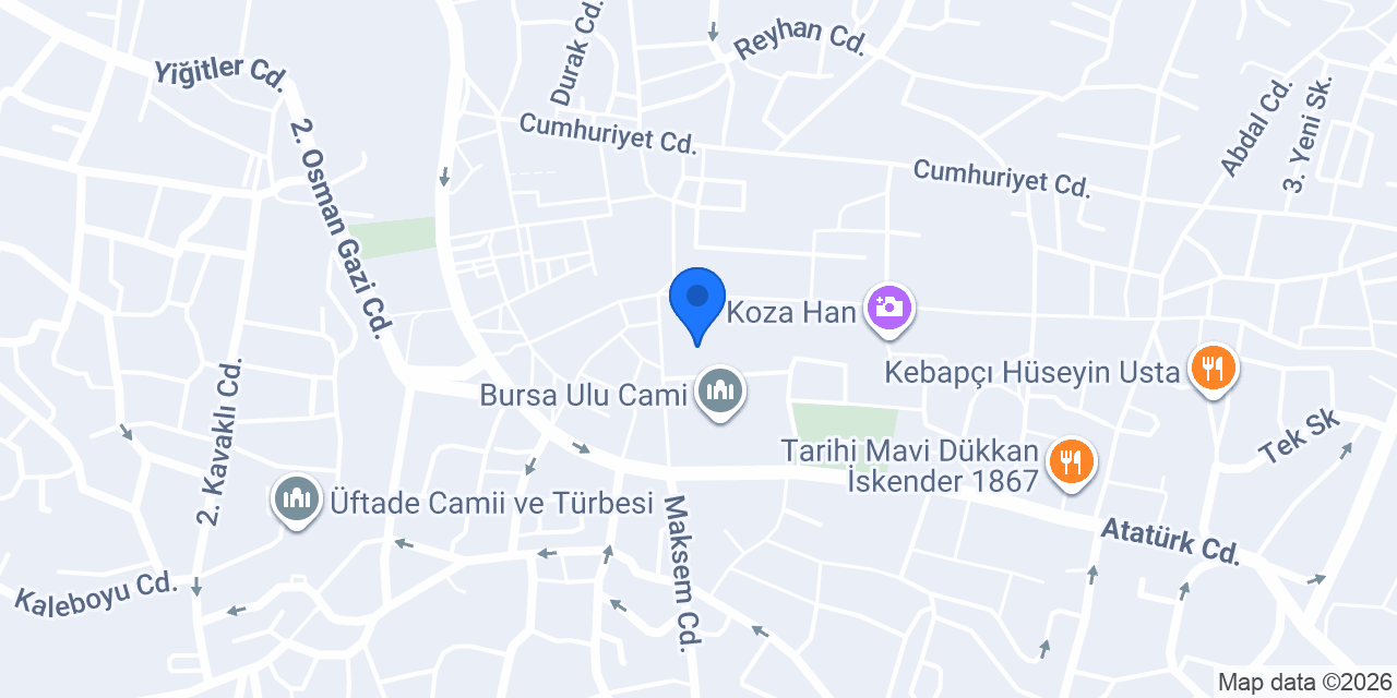 Bursa Hediyelik konumu