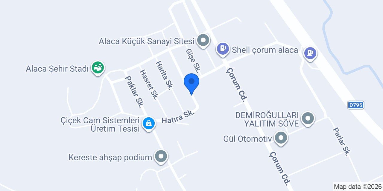 Güler Oto alaca konumu