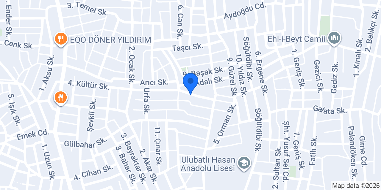 Bursa Mesken Mobilya konumu