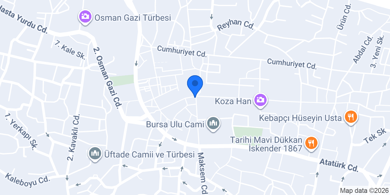 Suat Mücevherat Bursa konumu