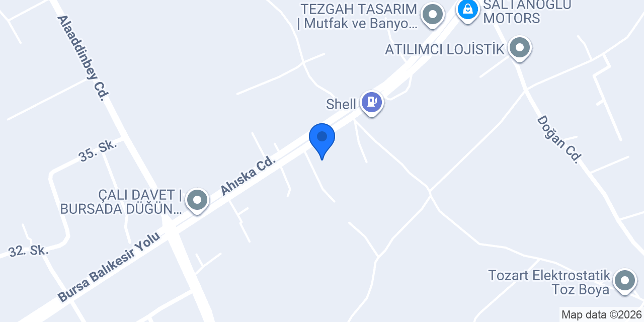 Özkardeşler iş makinası elektrik konumu