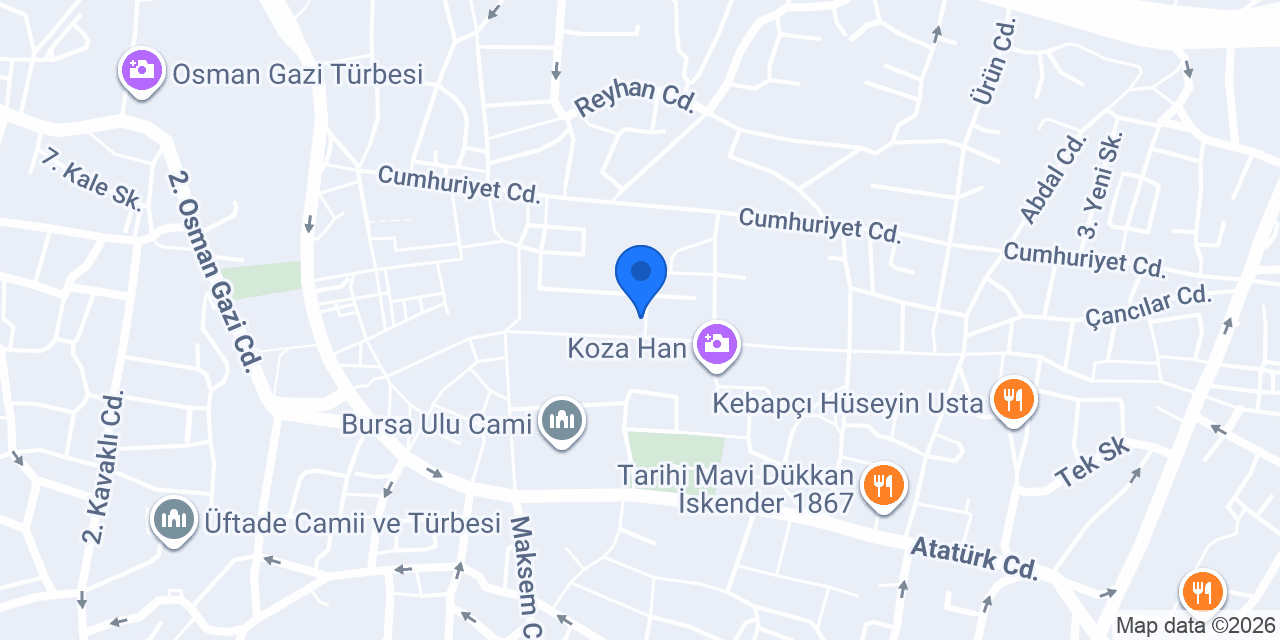 Özbağ Bursa konumu