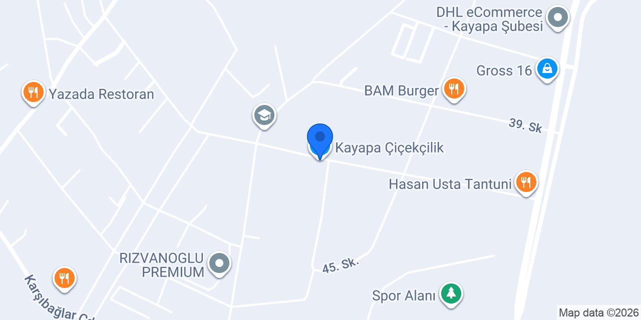 Kayapa Çiçekçilik konumu