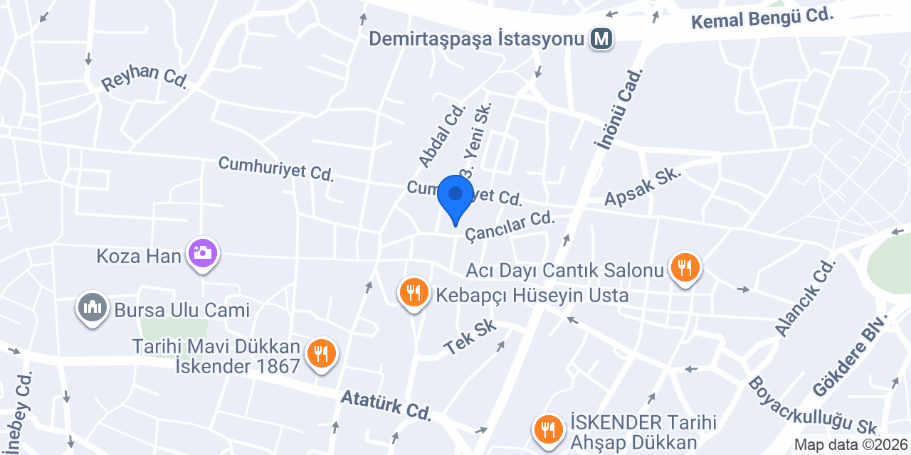 bursa oyuncak konumu