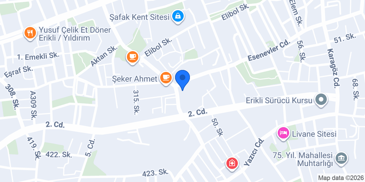 Esenevler Sağlık Kabini konumu