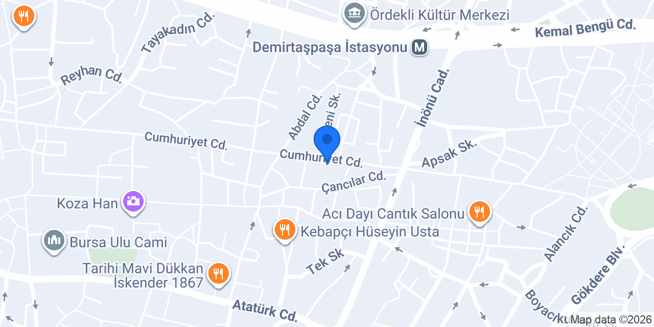 Tema Çiçek konumu
