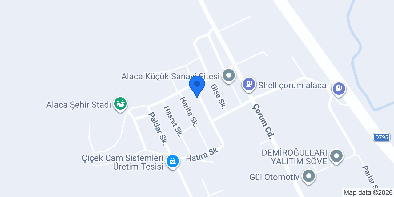 Çağlar Kamyon Tamir konumu
