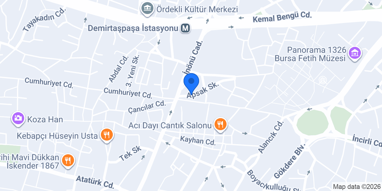 Çiçek Taksi konumu