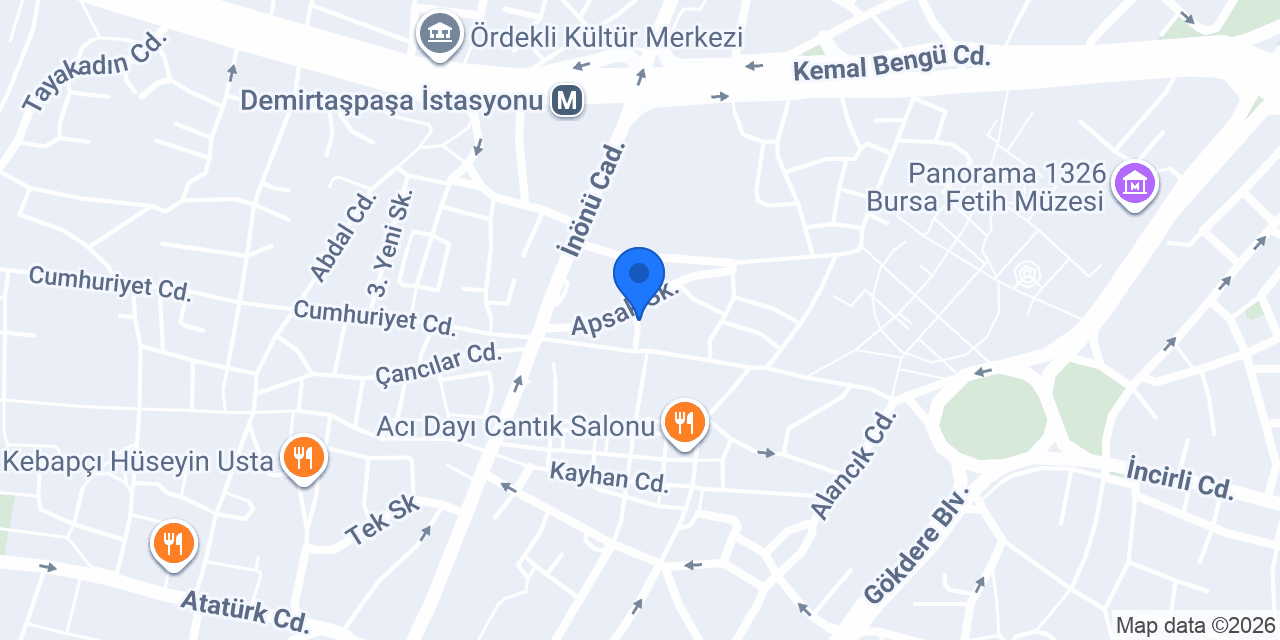 Yılmaz Dekorasyon konumu