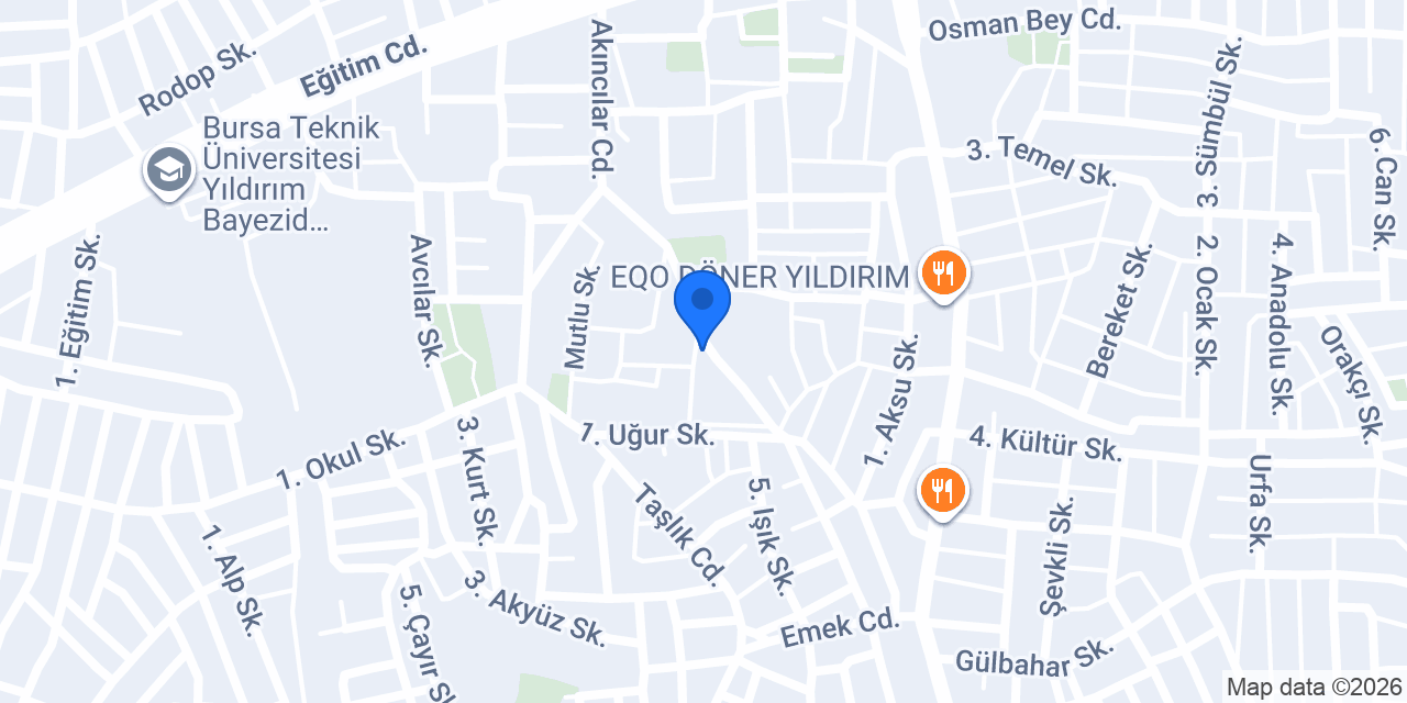 Üçgen Kırtasiye konumu