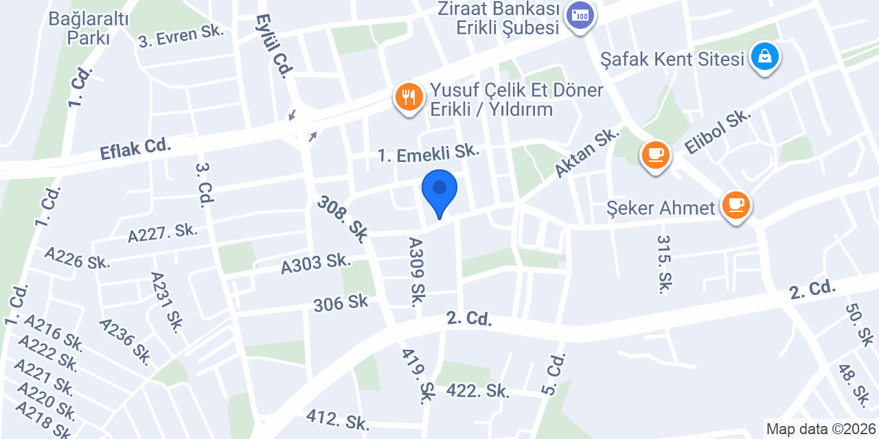 Cevik Market konumu