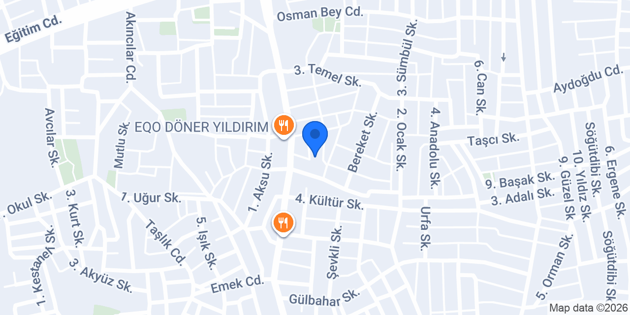 Mehmet ve Betül'ün yeri konumu