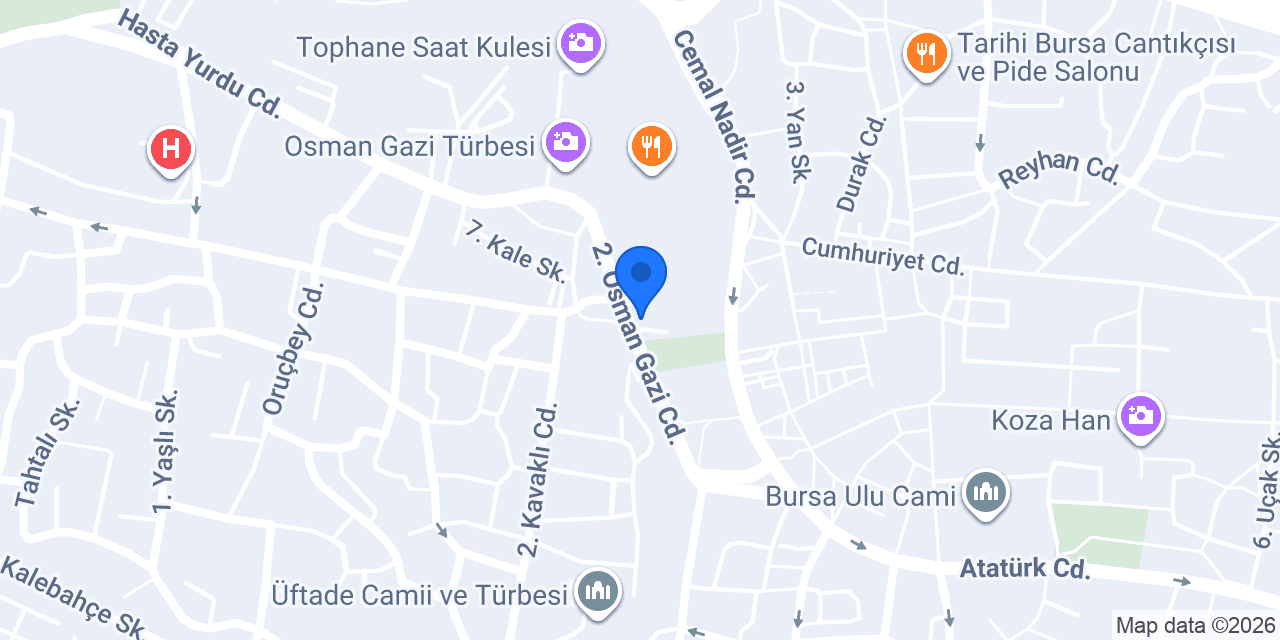 Uluhünkar Tophane konumu