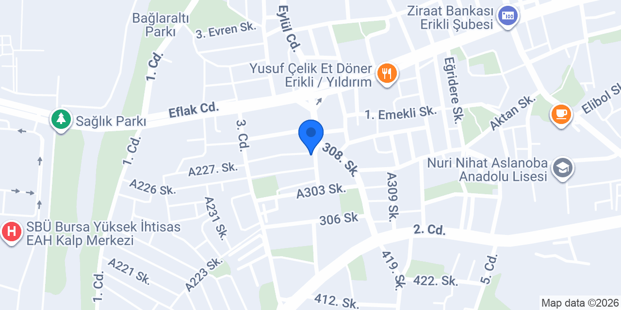Erikli Desfit Pilates Studio konumu