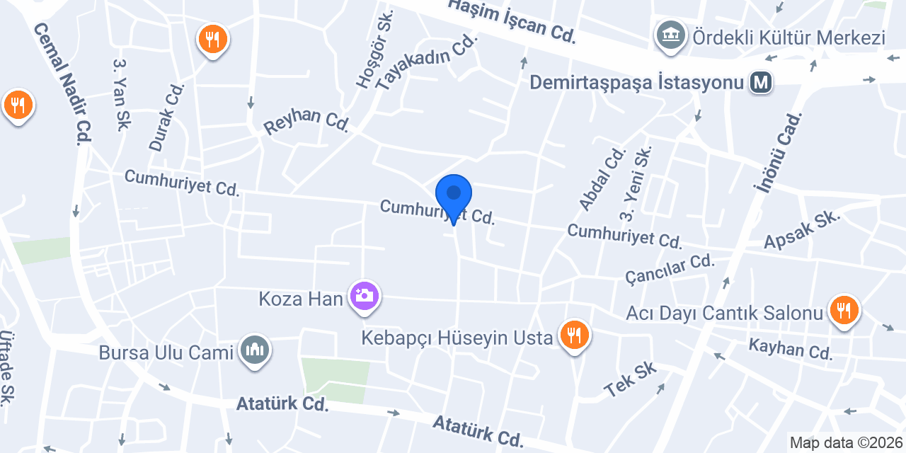 Asırlık Kurukahveci konumu