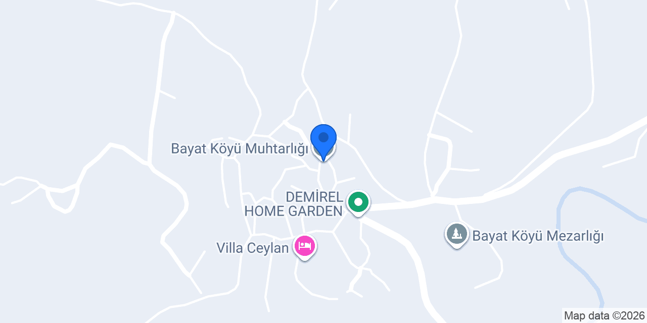 Bayat Köyü Muhtarlığı konumu