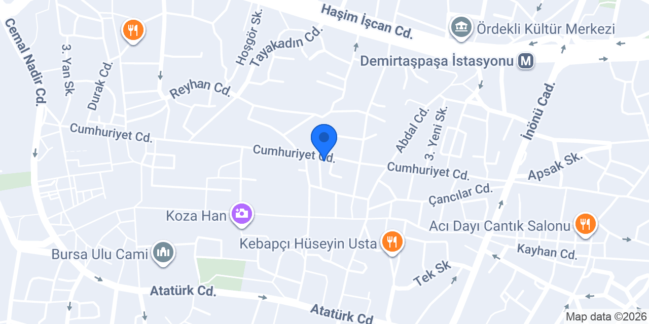 Çikolata Kahve Bursa konumu