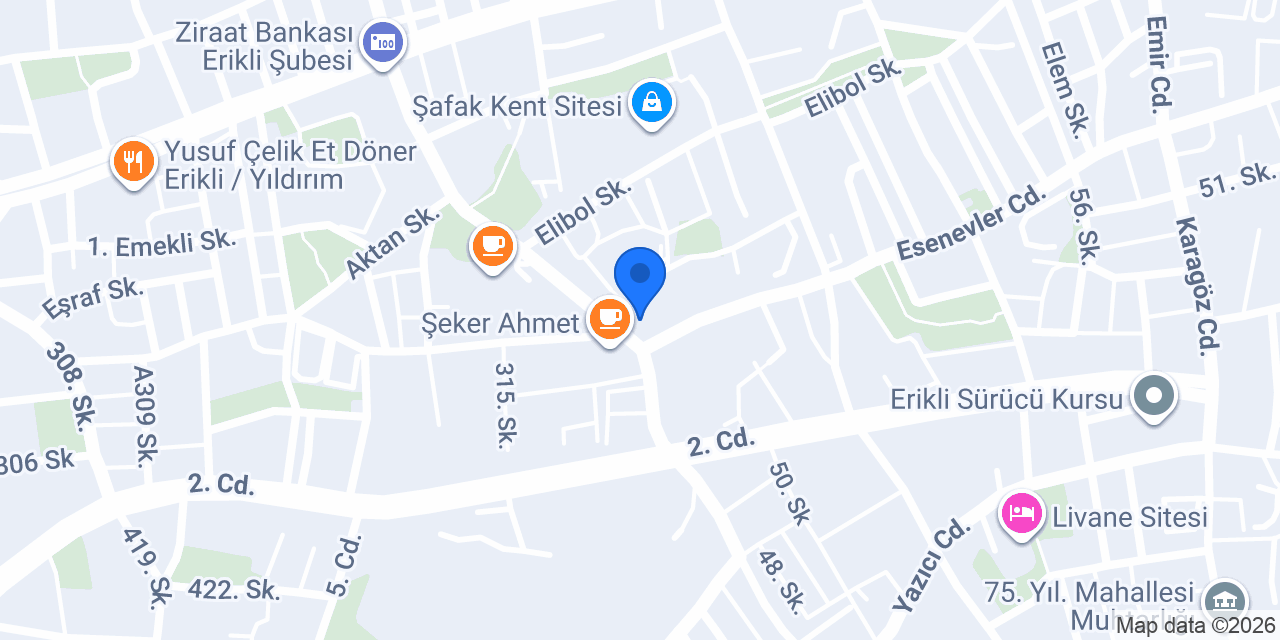 Andıç Erikli Fırını konumu