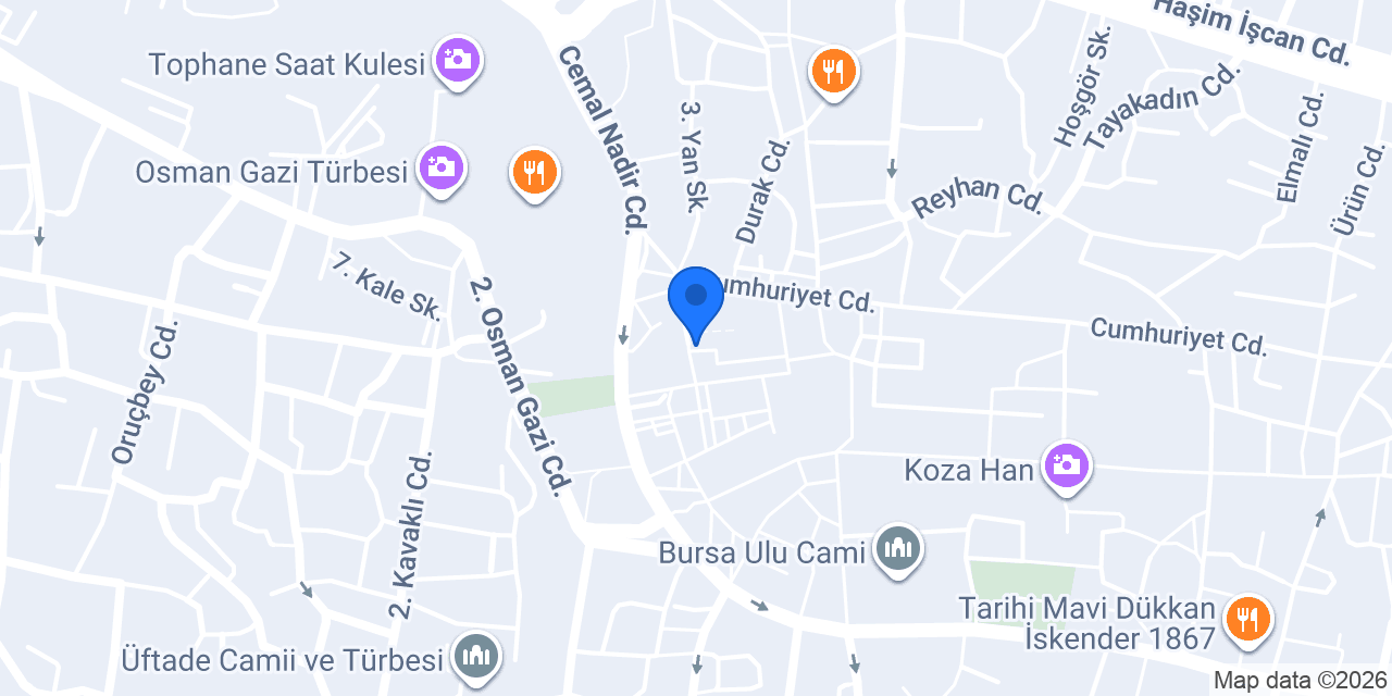 HANZADE CAFE konumu