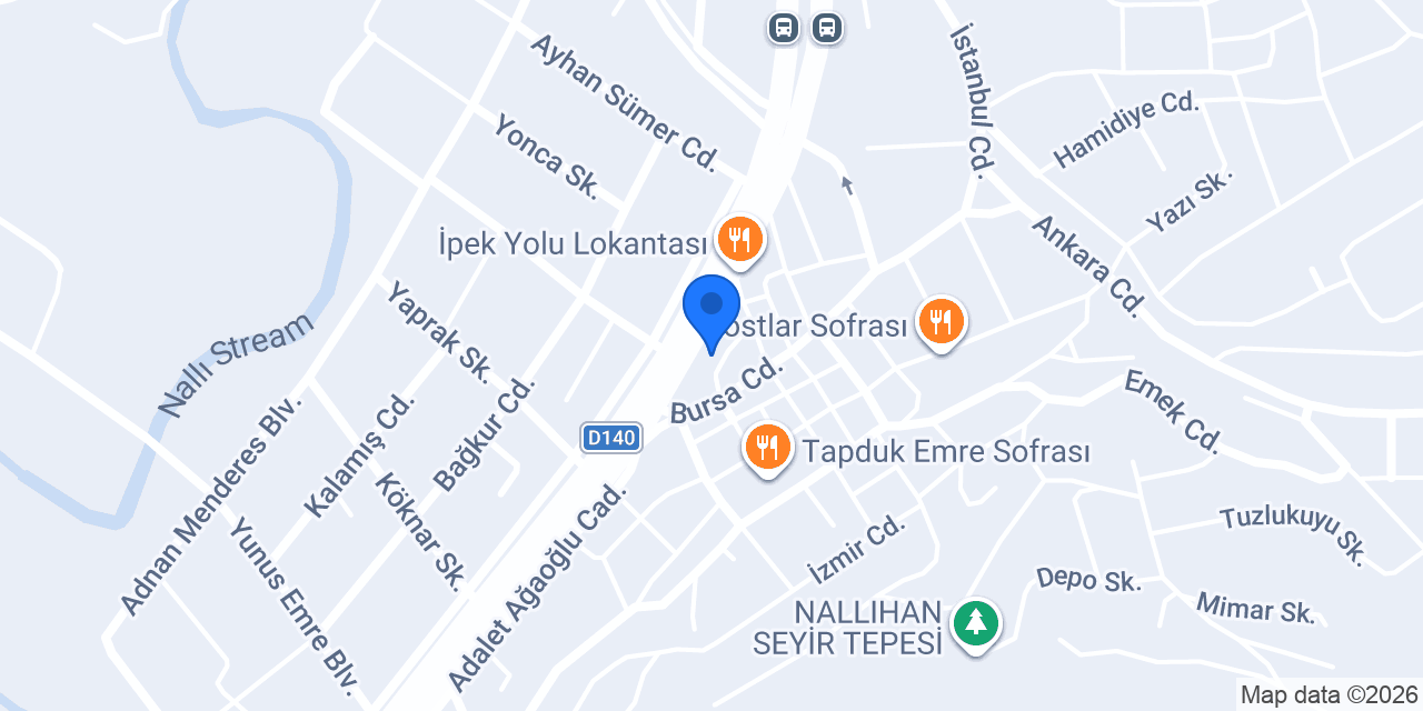 Nallıhan Noterliği konumu