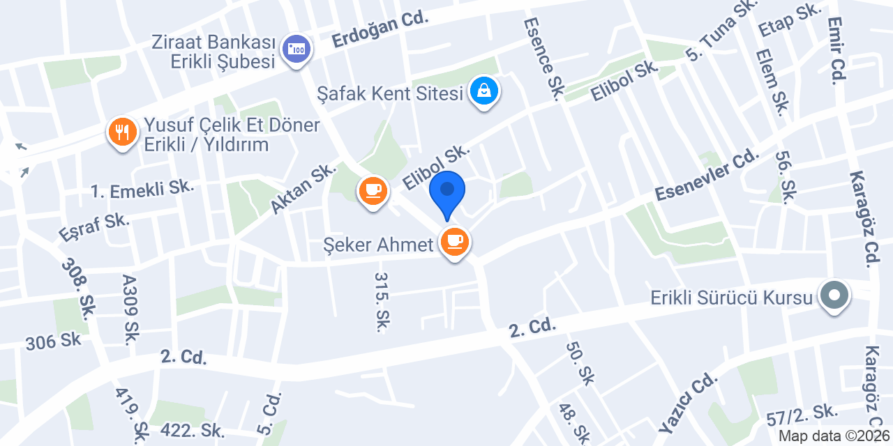 Çelik Grup Rent A Car - Araç Kiralama konumu
