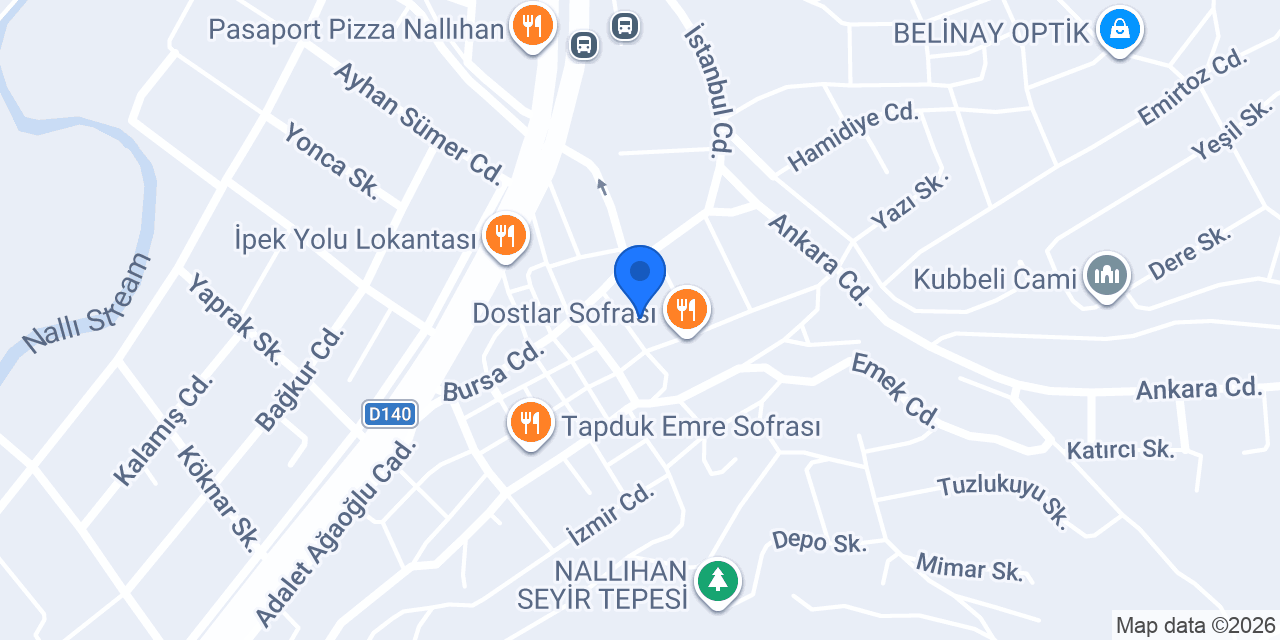 Çiçek kuaför konumu