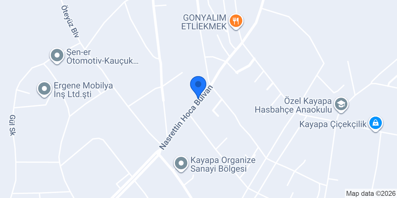 Yazada Restoran konumu