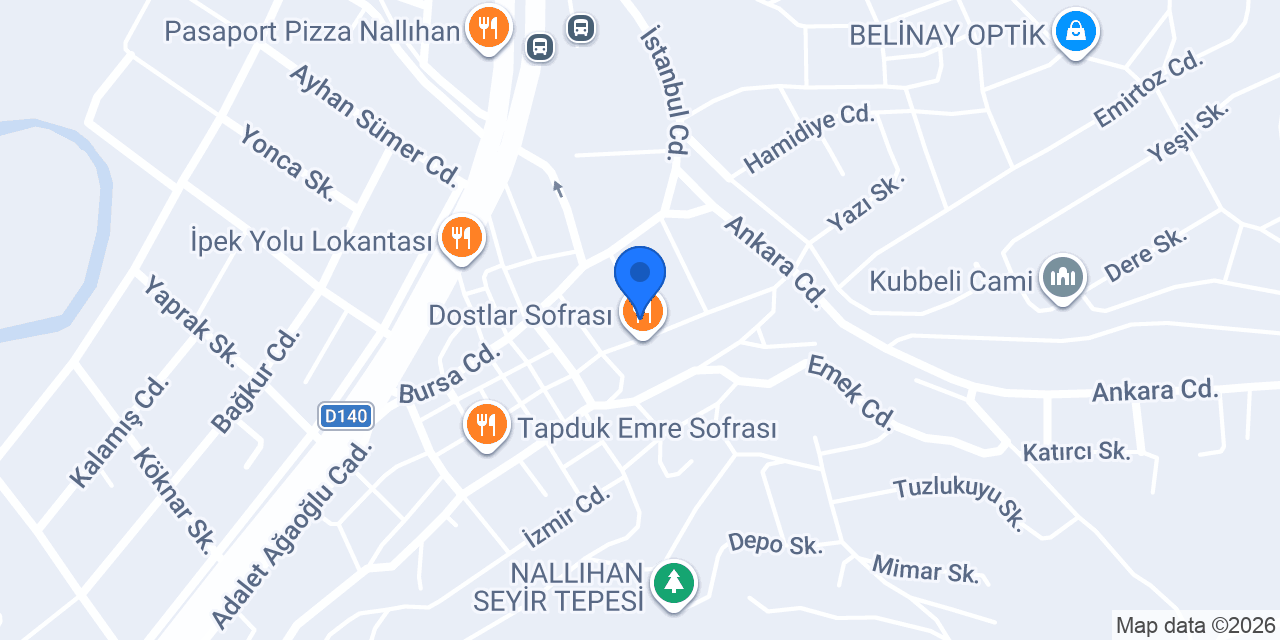 HAN ET NALLIHAN konumu