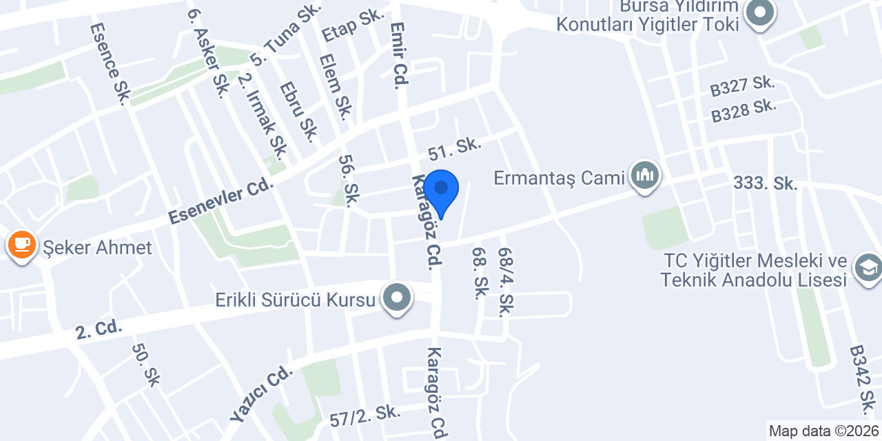 Afacan Çocuk Eğitimi Kampüsü konumu