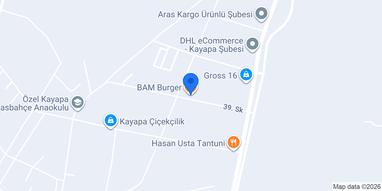 BAM Burger konumu