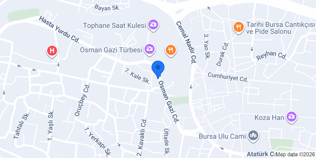 Bursa Uludağ Minibüs Durağı konumu