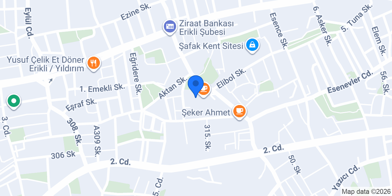 Evim Pide Kebap konumu