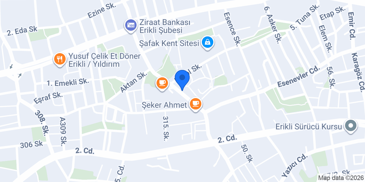 Nefisye Çiğ Köfte konumu